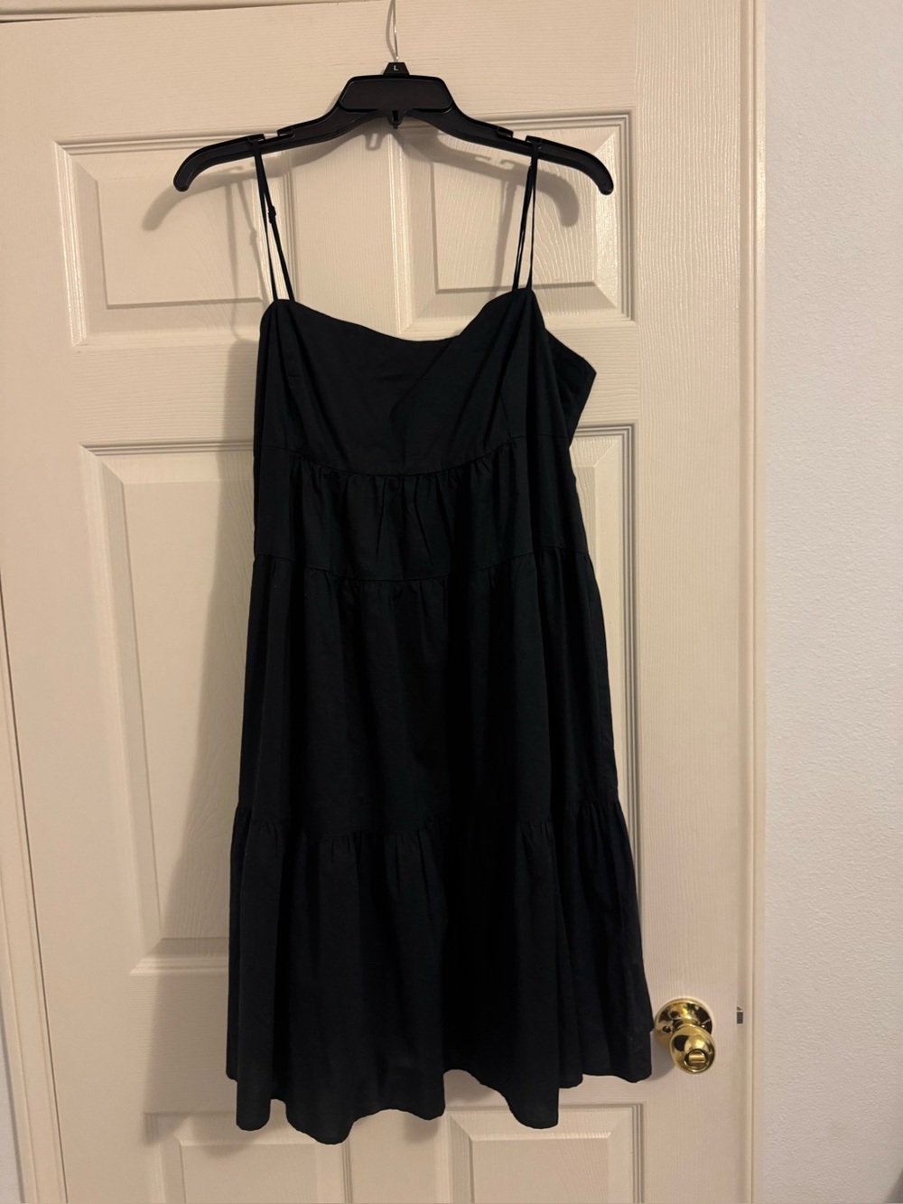 Levi's Black Tiered Spaghetti Strap Mini Dress
